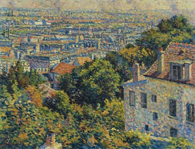 Maximilien Luce Montmartre, de la rue Cortot, vue vers saint-denis Sweden oil painting art